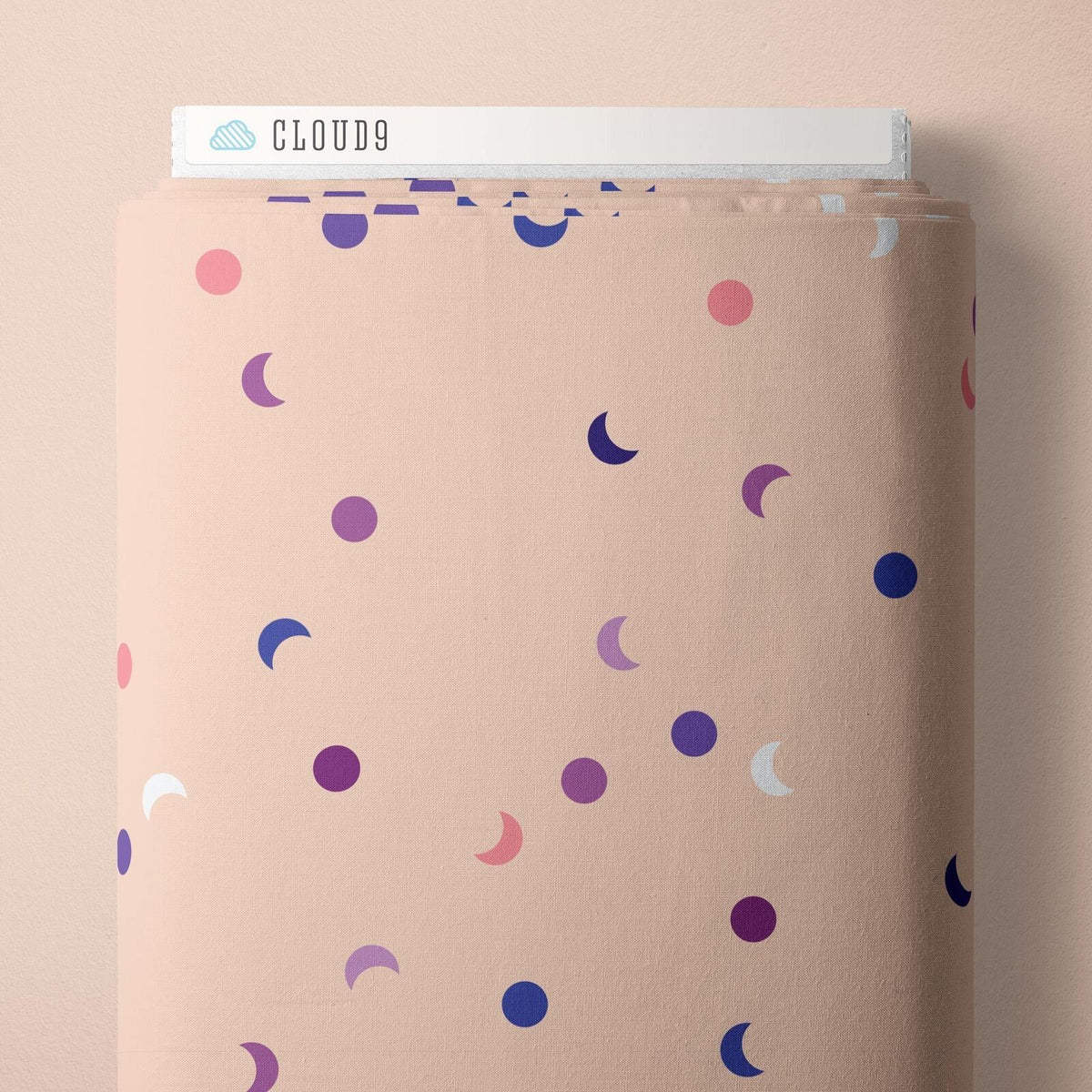 1/2 Yard Cloud9 Wildest Dreams - Lunar Spot - 100% Organic Cotton Fabric