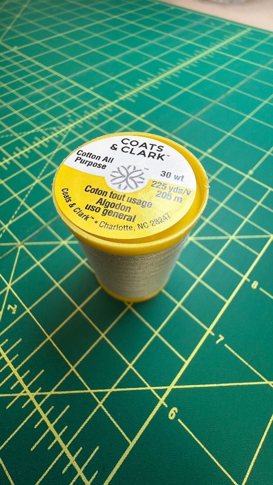 Coats & Clark Cotton All Purpose Sewing Thread in Natural (225 Yards) by Yarnspirations