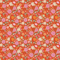 1/2 Yard Poppie Cotton - Kitty Loves Candy - Pretty Pumpkins Fabric