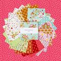 Riley Blake Gingerbread Kisses - Fabric Charm Pack - 42 Pieces - 5-Inch Squares
