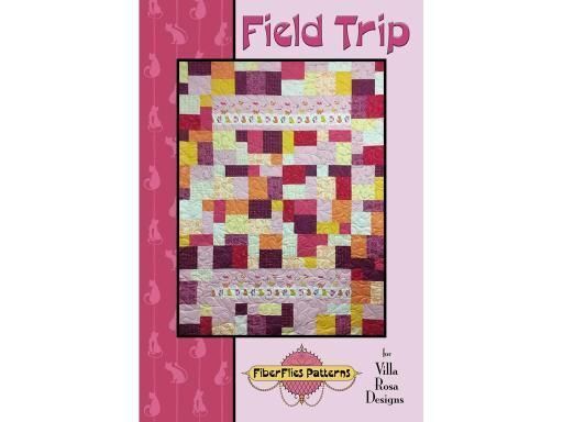 VillaRosa Designs FiberFlies Field Trip Postcard Pattern 54”x72”