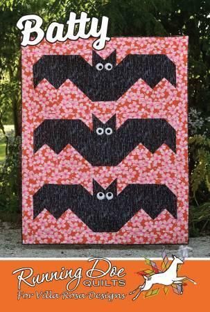 Villa Rosa Batty- Post Card Quilt Pattern 55”x70”