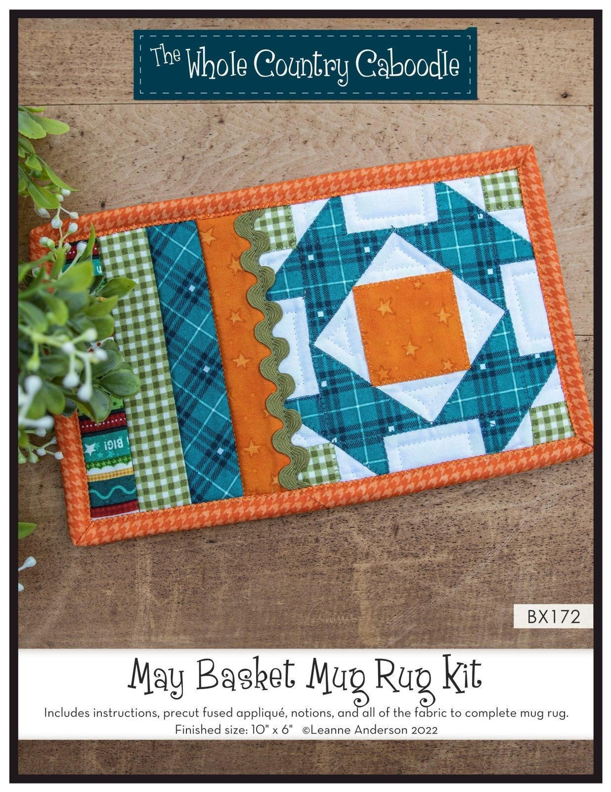 May Basket Mug Rug Kit 10"x6"