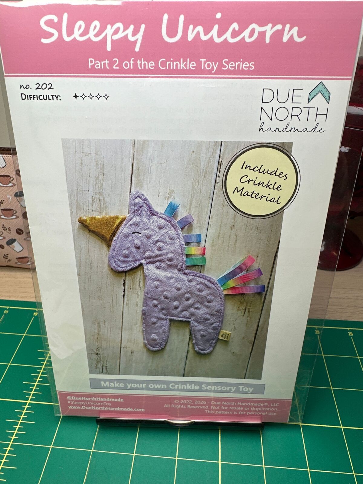 Sleepy Unicorn Make Your Own Crinkle Toy