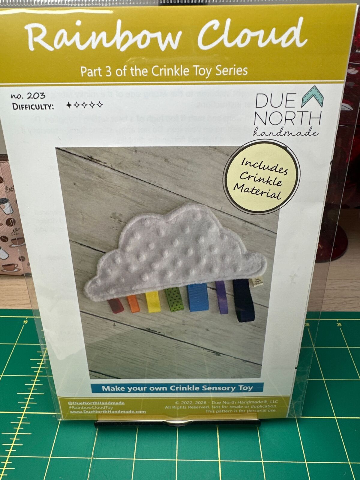 Rainbow Cloud Make Your Own Crinkle Toy