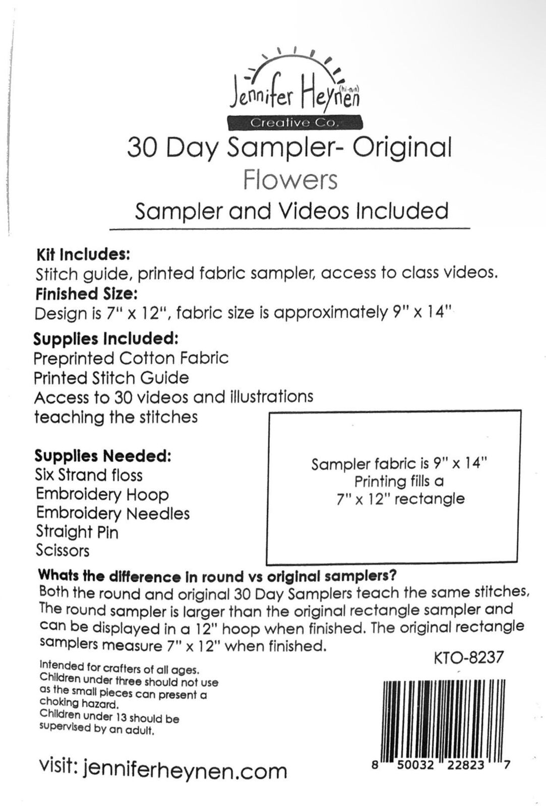 30 Day Embroidery Sampler - Flowers