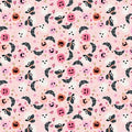 1/2 Yard Poppie Cotton - Not Scary - Pink Fabric