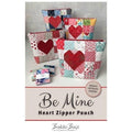 Be Mine Heart Zipper Pouch Pattern by Natalie Rawlinson
