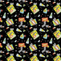 1/2 Yard Dear Stella - Cats in the Laundry - Wren Fabric
