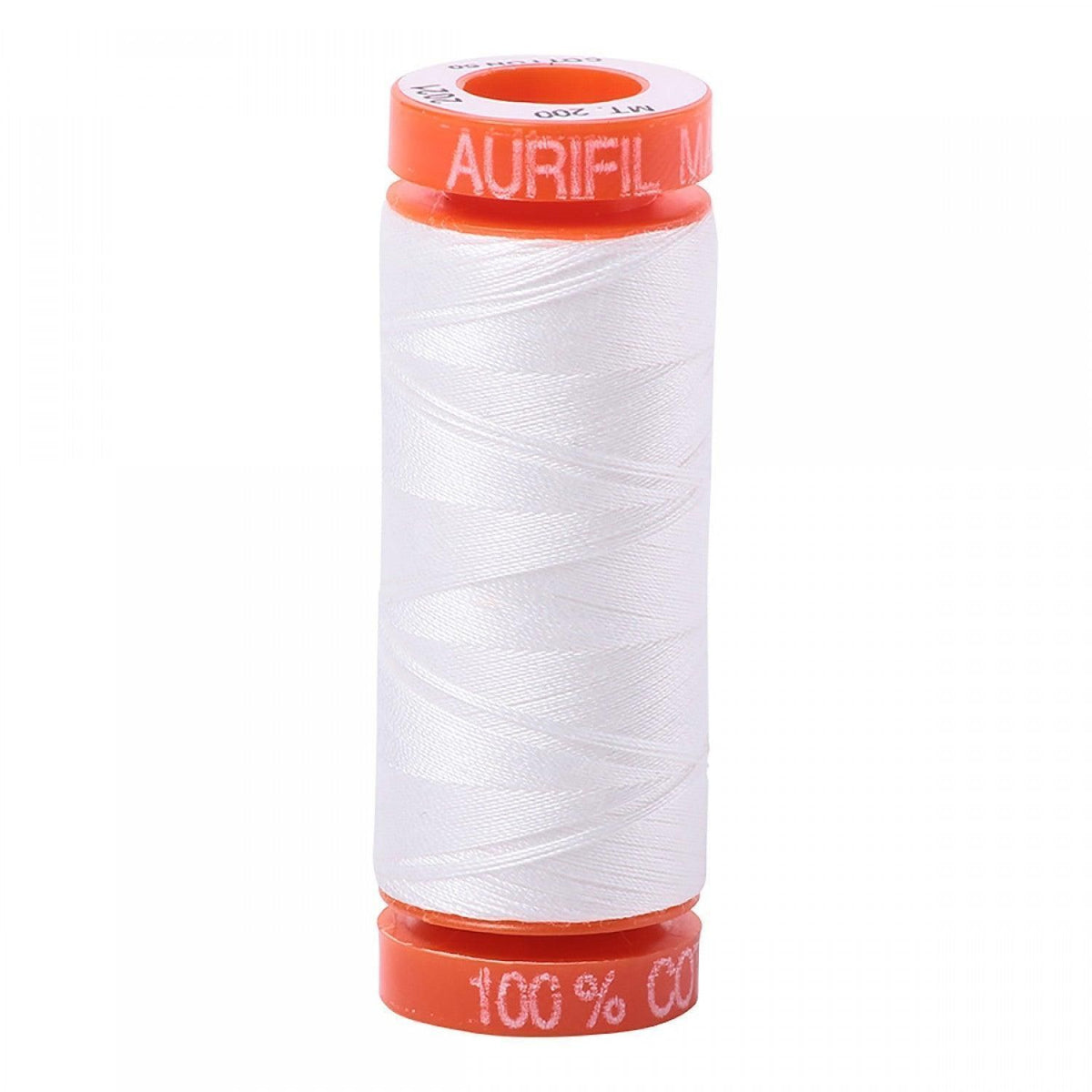 Mettler Silk-Finish 50wt Solid Cotton Thread 220yd - Natural White - A20050102021