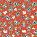 1/2 Yard Poppie Cotton - Flower Market Red - Hand Picked Fabric