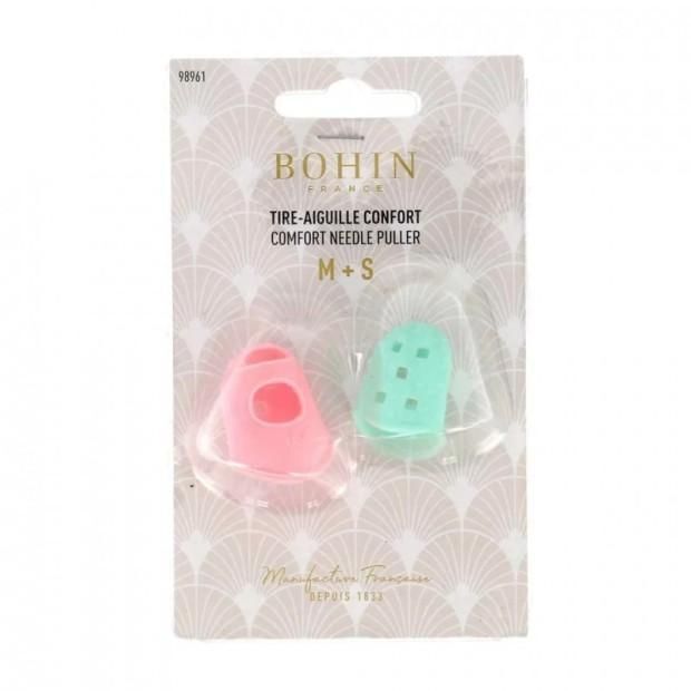 Bohin Silicone Needle Puller Medium/ Small one light blue one dark blue