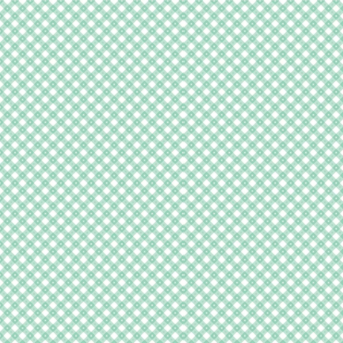 1/2 Yard Poppie Cotton - Picnic Gingham Fabric