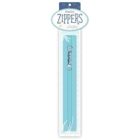 Lori Holt Happy Zippers 16in Aqua