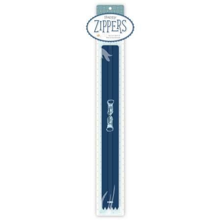 Unknown Lori Holt Happy Zippers 22in Navy