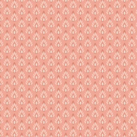 1/2 yard Cloud9 Serenity Garden Geometry Blush - 100% Organic Cotton Fabric