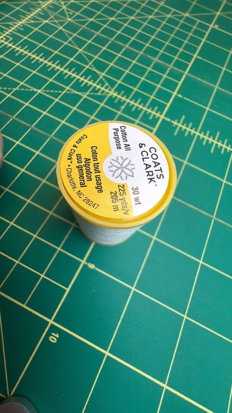 Coats & Clark Cotton General Purpose Thread - 225 YDS  WHITE