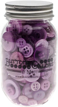 Buttons Galore Button Mason Jars Sour Grapes