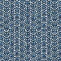 1/2 Yard Poppie Cotton Lakeland Blues- ￼Tri Damask Dark Fabric