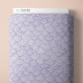 1/2 Yard Cloud9 Wildest Dreams - Lilac Scallop - 100% Organic Cotton Fabric