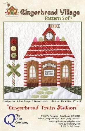 Gingerbread Village 5 of 7 Gingerbread Train Station Pattern
