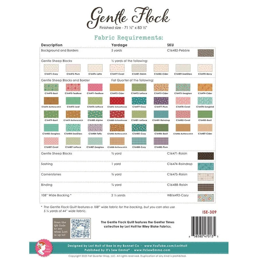 GENTLE FLOCK QUILT Pattern
