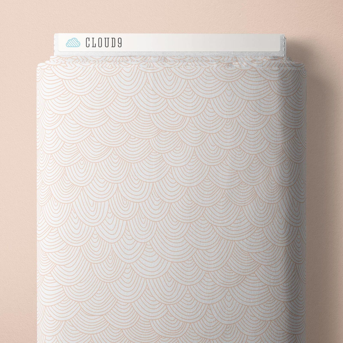 1/2 Yard Cloud9 Wildest Dreams - Vanilla Scallop - 100% Organic Cotton Fabric