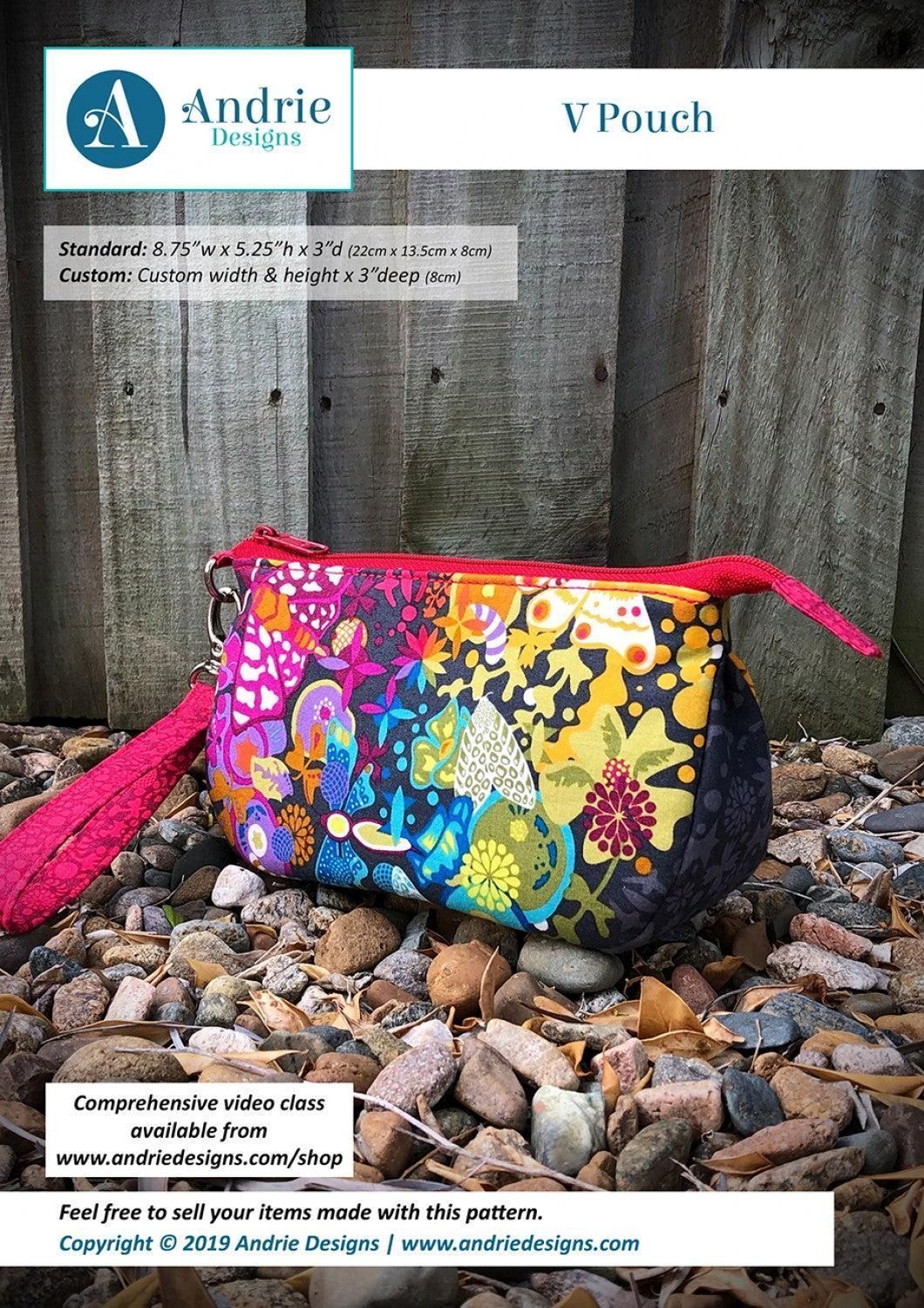 V Pouch Pattern by Andrie Designs