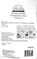 30 Day Sampler Embroidery Kit Volume 3