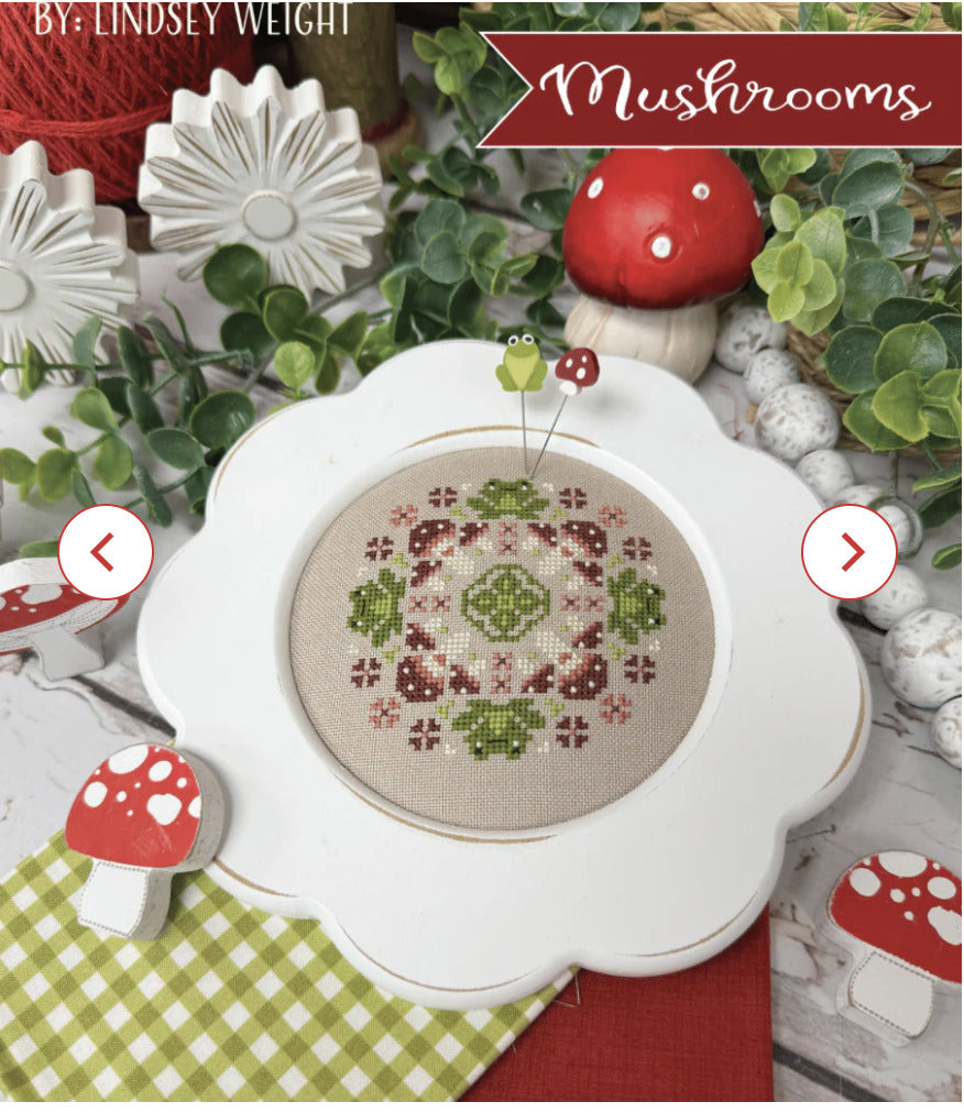 Mushrooms - Garden Variety - Primrose Cottage Pattern