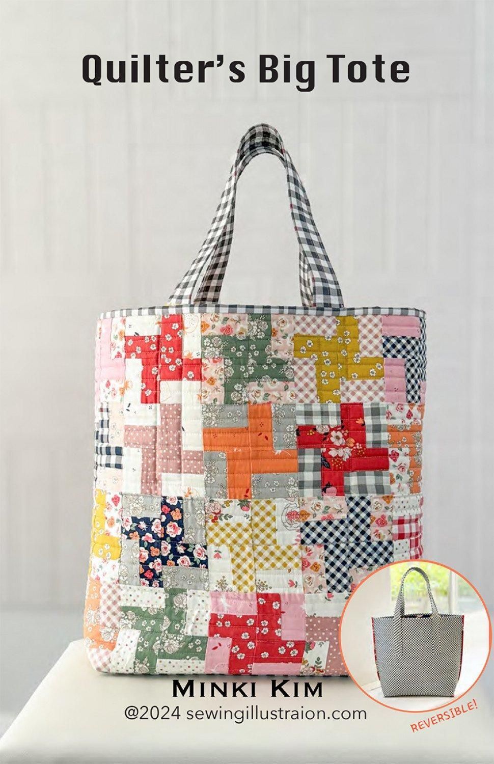 Quilter's Big Tote Pattern By Minki Kim