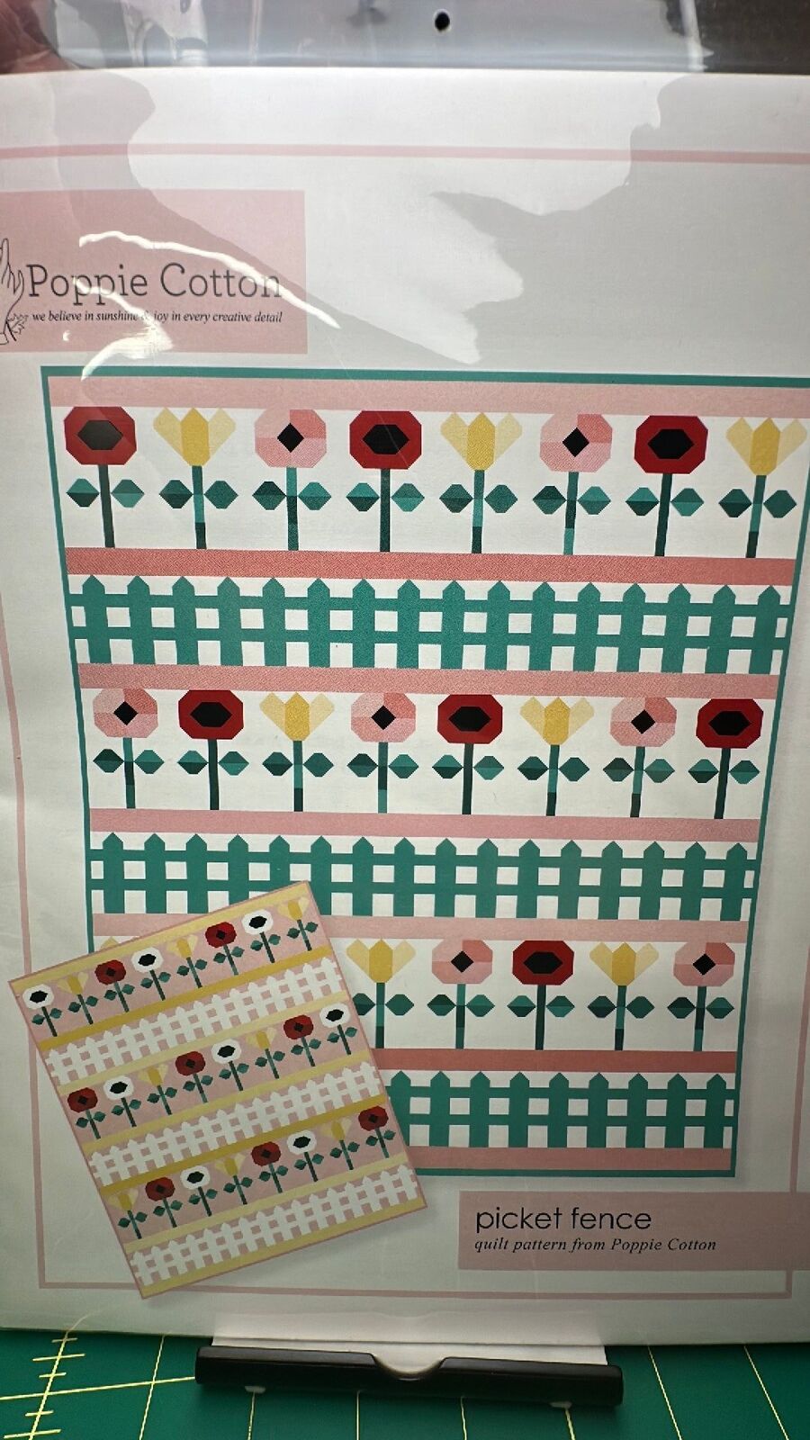 Chick-A-Doodle Doo Picket Fence Quilt Pattern By Poppie Cotton