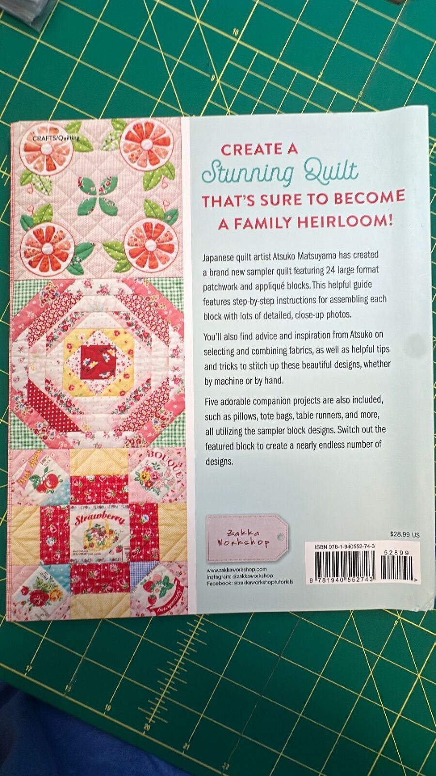 Atsuko Matsuyama The Vintage Flower Sampler Quilt--see photos and discription