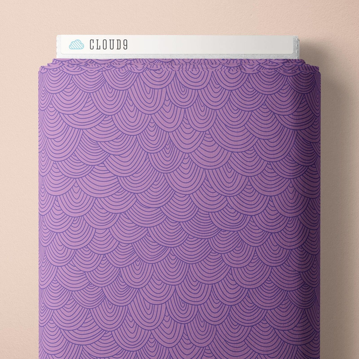 1/2 Yard Cloud9 Wildest Dreams - Orchid Scallop - 100% Organic Cotton Fabric