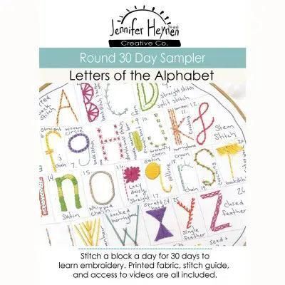 30 Day Sampler Letters Of The Alphabet - Round