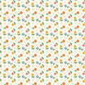 1/2 Yard Poppie Cotton - Flower Market Yellow - Sugar Petals Fabric