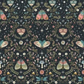 1/2 yard Dear Stella - Midnight Moon Garden Fabric