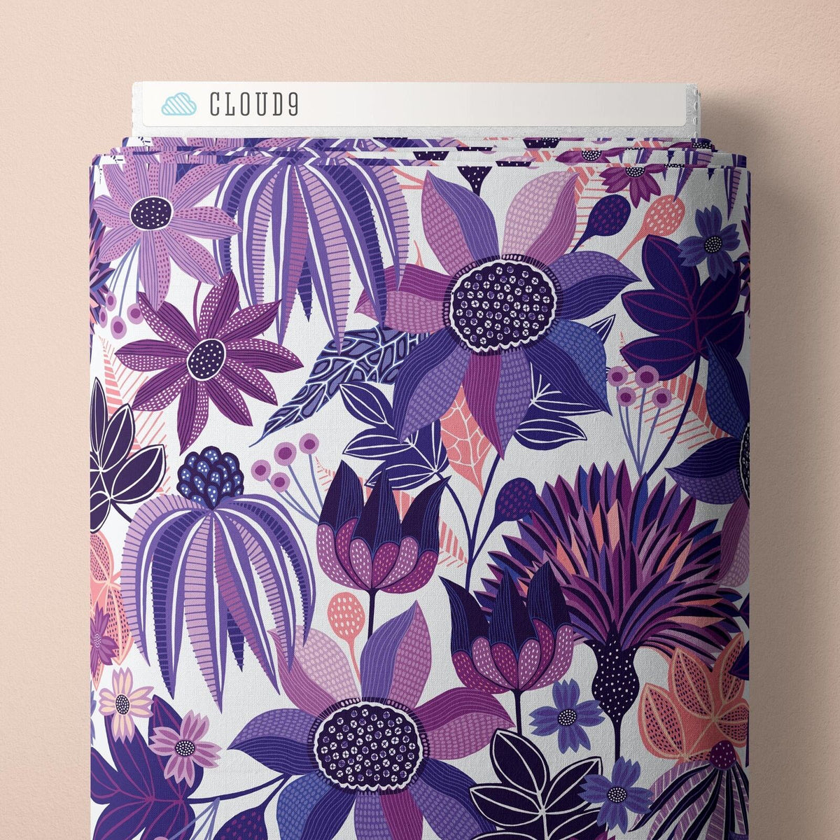 1/2 Yard Cloud9 Wildest Dreams - Paradise Floral - 100% Organic Cotton Fabric
