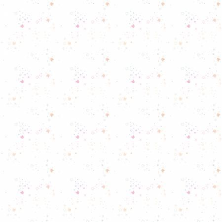 1/2 yard Dear Stella - KITTY LITTER 1/2 yard - White - Pammie Jane Fabric