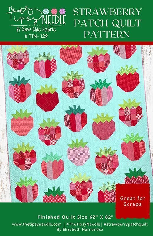 Strawberry Patch Pattern TTN 129 The Tipsy Needle