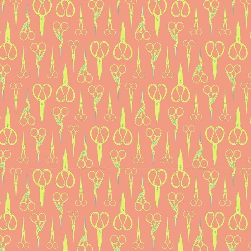 1/2 Yard Dear Stella Stitch & Glow - Crane Scissors Fabric
