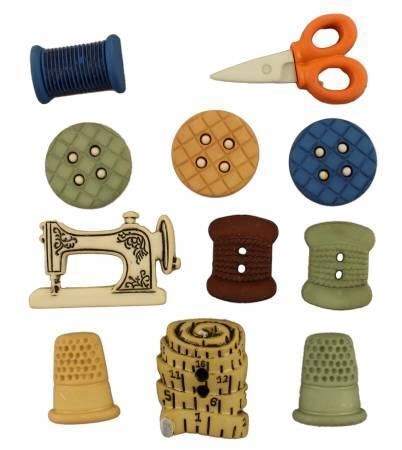 Buttons Galore Button Theme Pack-Sewing