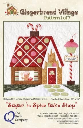 Gingerbread Village 1 of 7 Sugar 'n Spice Bake Shop Pattern