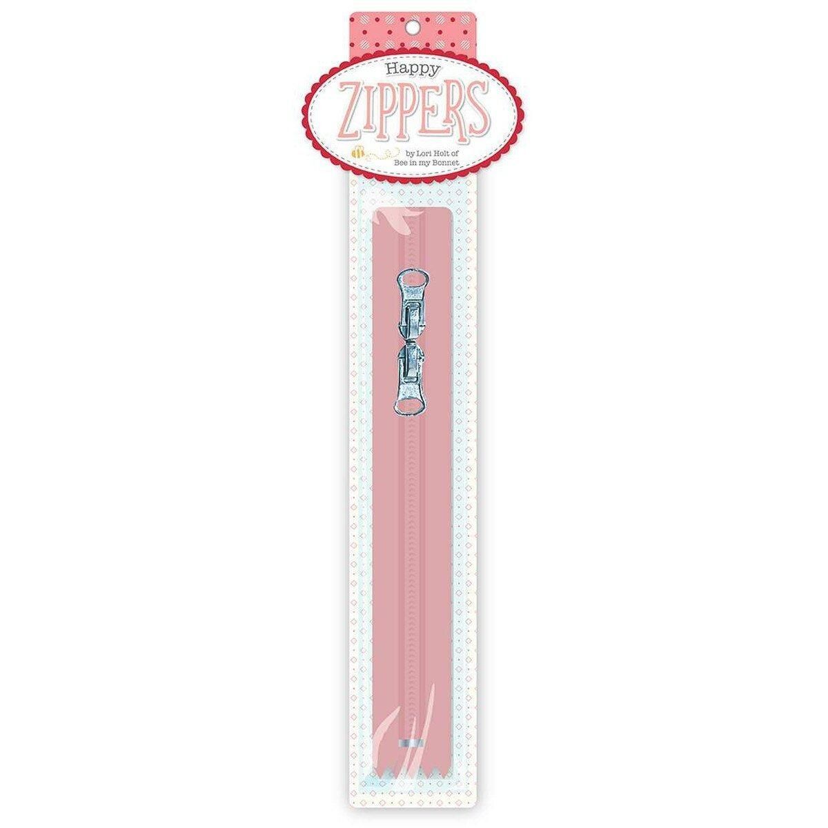 Lori Holt Happy Zippers 16in Coral