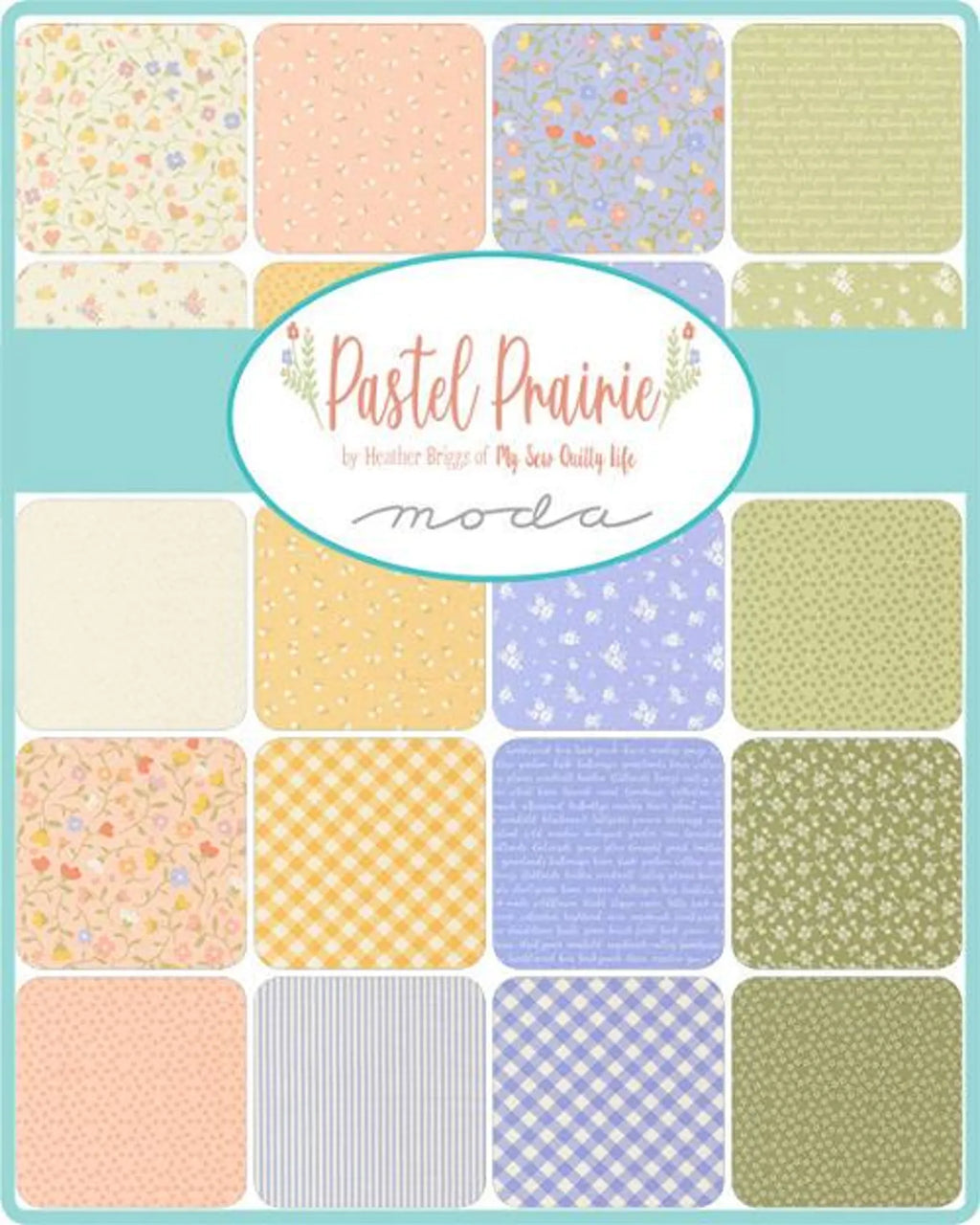 Moda Pastel Prairie by My Sew Quilty Life - Fabric Jelly Roll