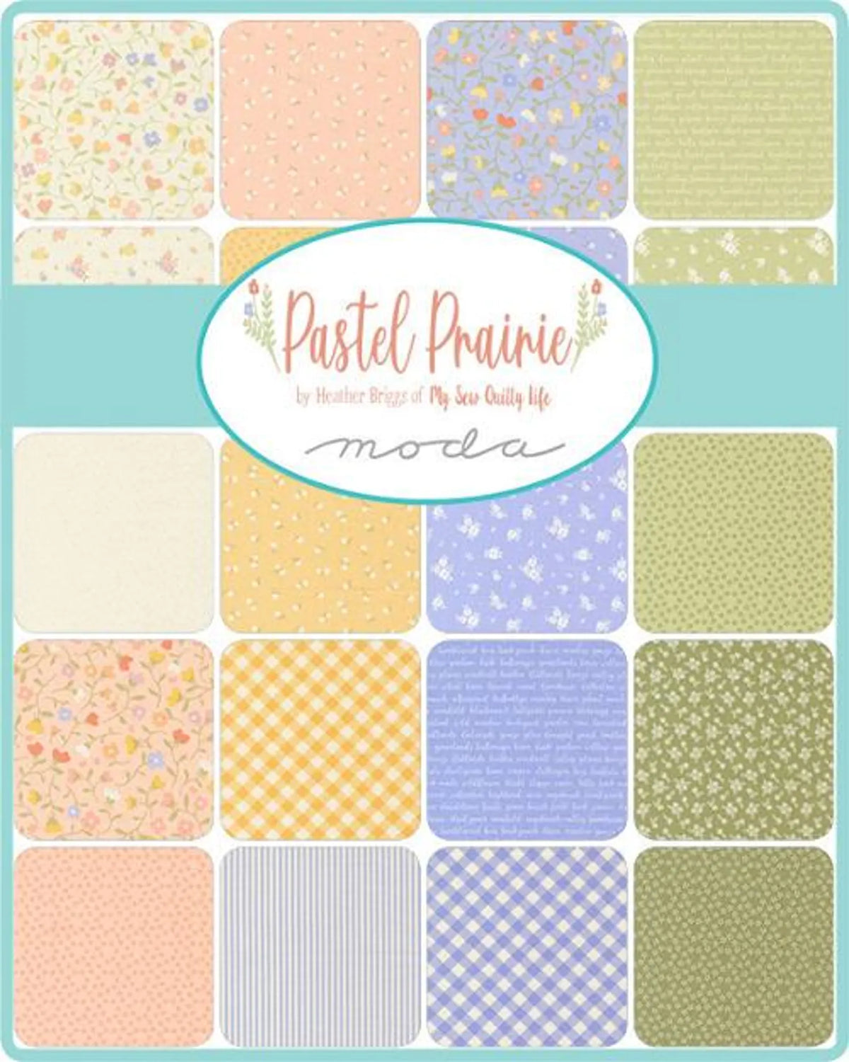Moda Pastel Prairie by My Sew Quilty Life - Fabric Jelly Roll