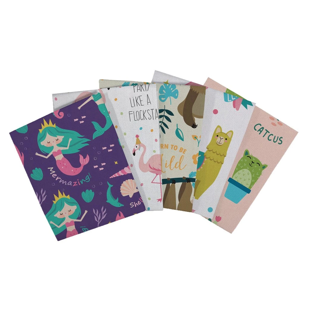 Emma & Mila Very Punny - Premium Fat Quarter Fabric Bundle - 5 Pieces - 18 x 21 - 100% Cotton